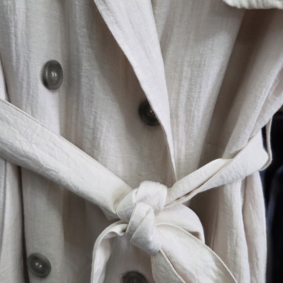 H&M Cream Double-Breasted Coat - Picture 4 of 6